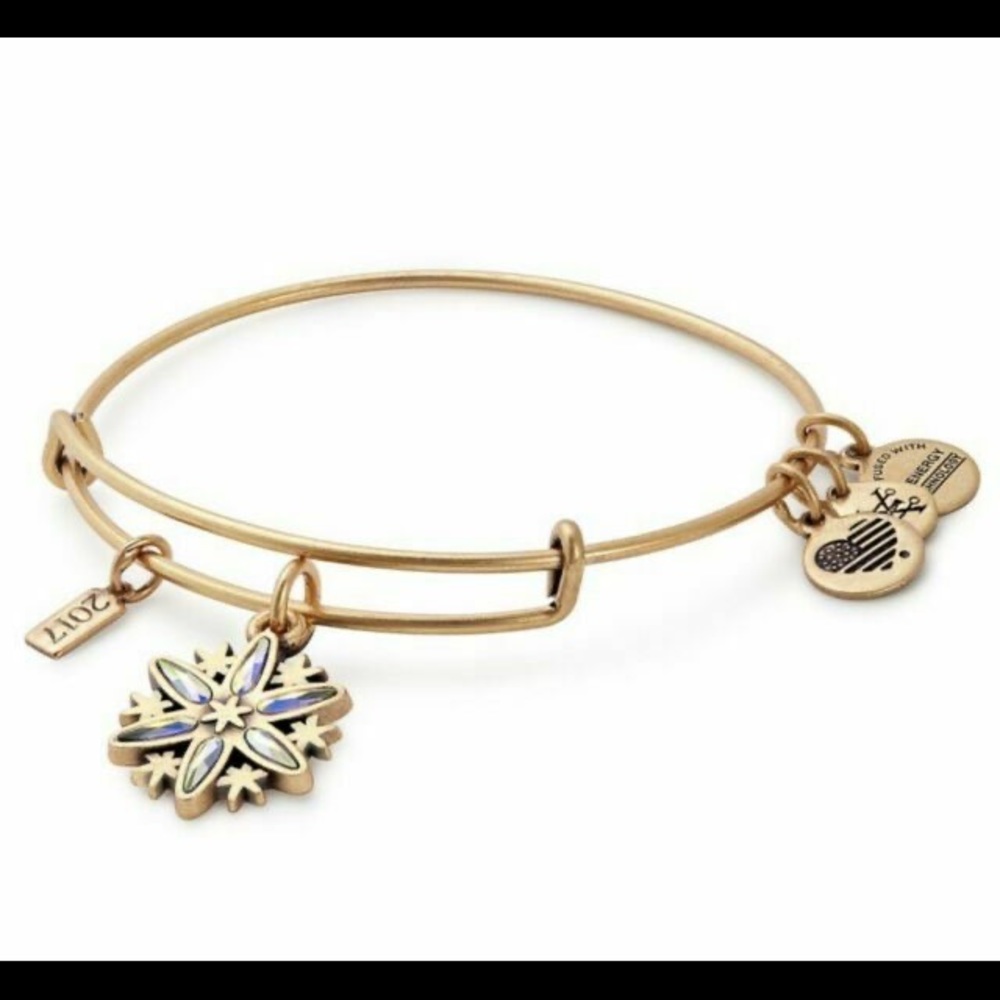 Alex and Ani Snowflake Bracelet Rafaelian Gold